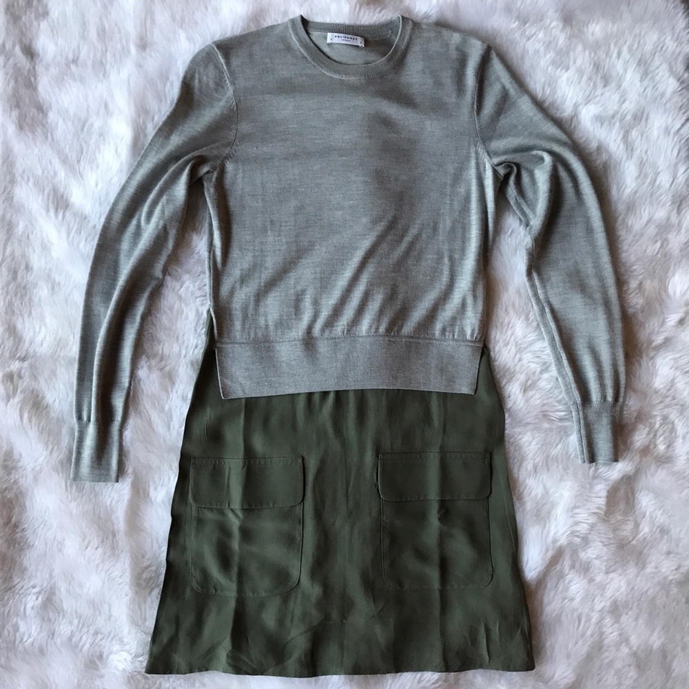 NWOT Equipment half sweater silk dress size small