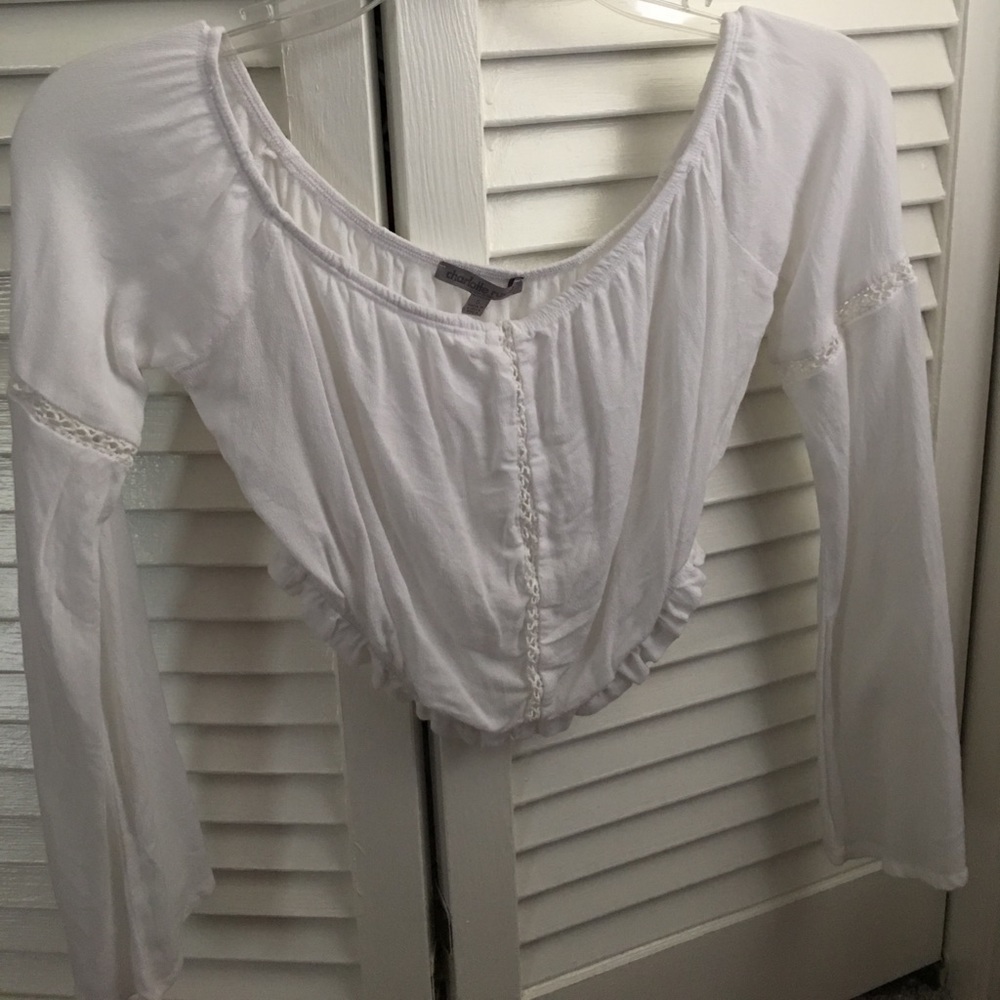 Charlotte Russe White Crop Top