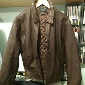 Vintage J.Crew leather jacket