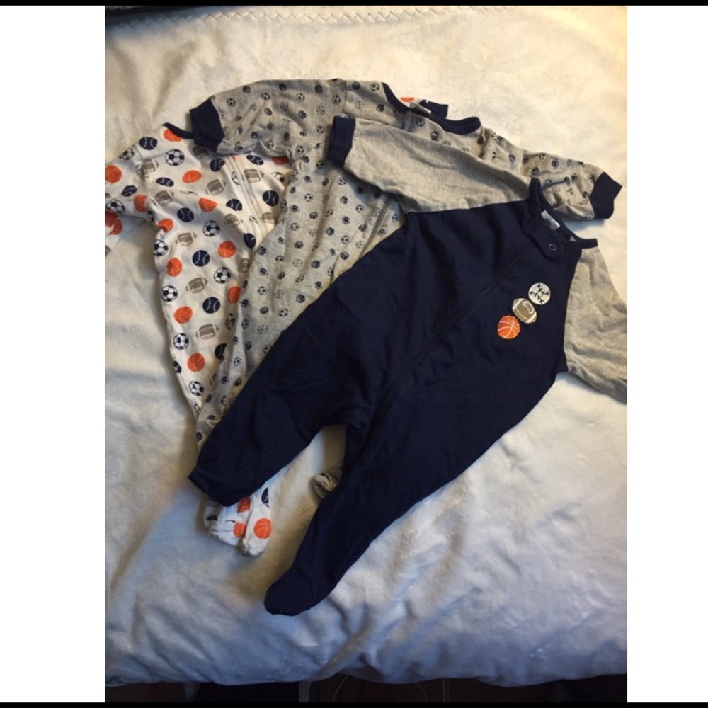 0-3 Months Footsie Pajamas Bundle.