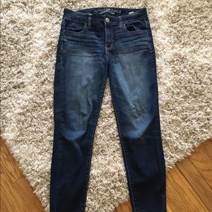 American Eagle high rise jeggjng crops