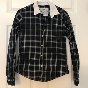 Frank & Eileen Plaid top.