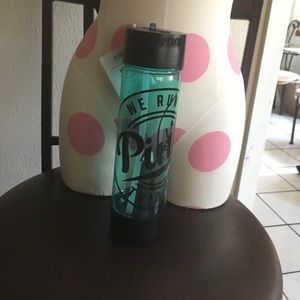 VS PINK Blue Logo Water Bottle