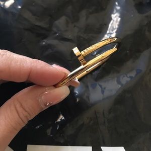 Fashion nail bracelet Gold color