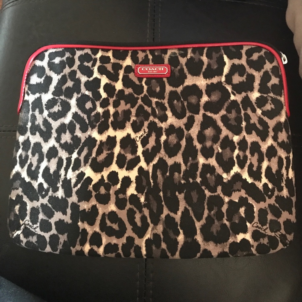 Coach ocelot iPad case
