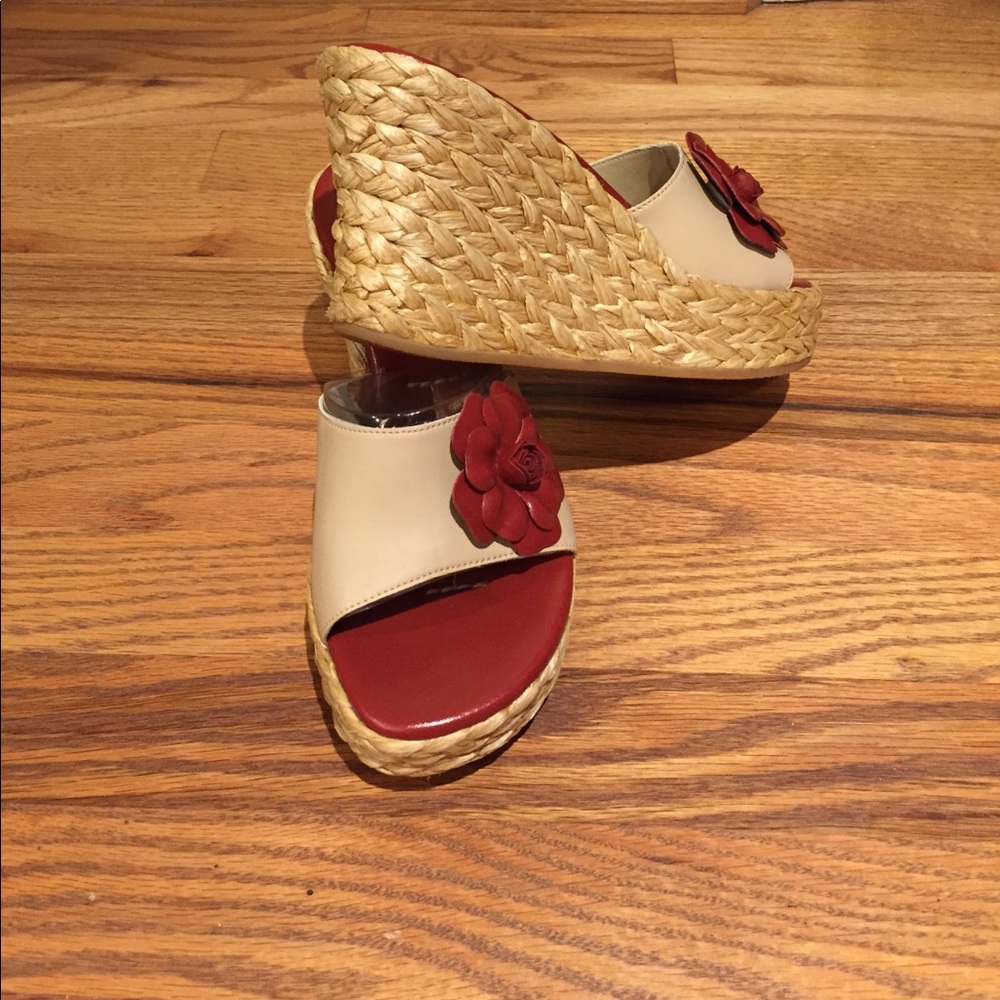 Gorgeous rope heeled wedges - never worn