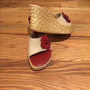 Gorgeous rope heeled wedges - never worn