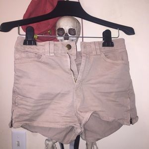 American apparel zipper shorts