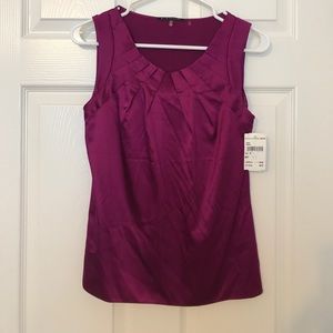 Elie Tahari Silk Tank in Raspberry