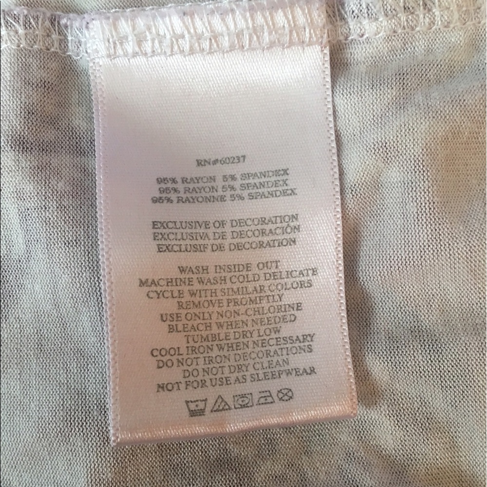 Lucky Brand  Purple Pink Floral Top Shirt Tunic - Picture 7 of 8
