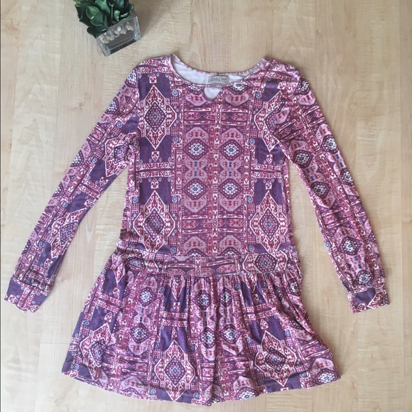 Lucky Brand Tops - Lucky Brand  Purple Pink Floral Top Shirt Tunic