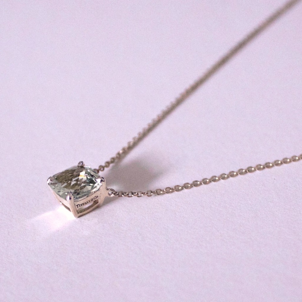 Tiffany's sparklers green quartz necklace