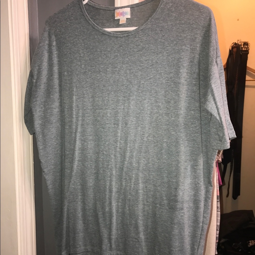 LuLaRoe XXS Irma in blue/grey