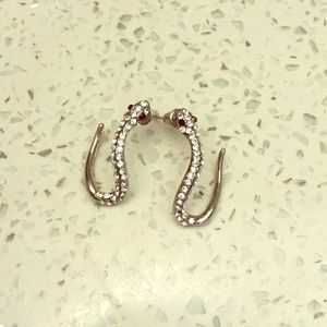 Snake stud earrings