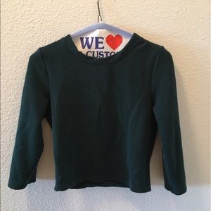 3/4 Sleeved Crop Top