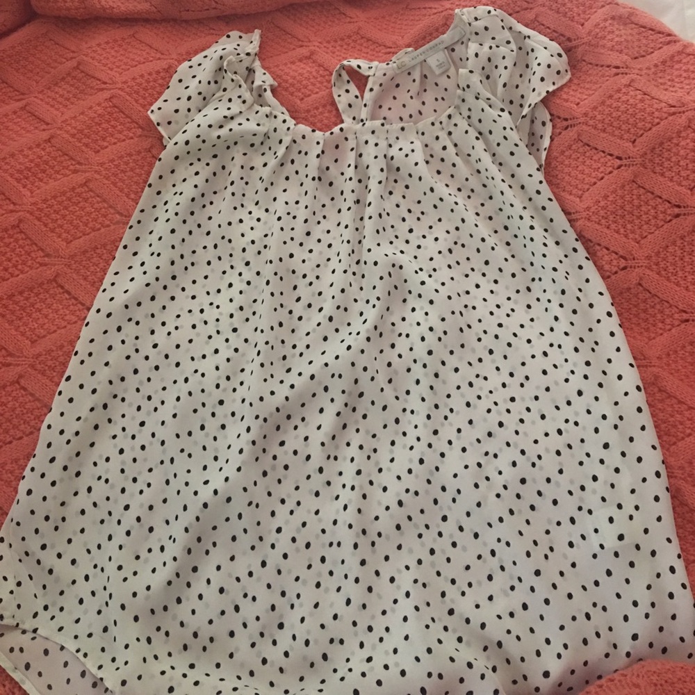 LC by Lauren Conrad polka dot top