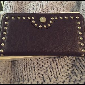 Rare Grace Adele Purple Continental Wallet - New!