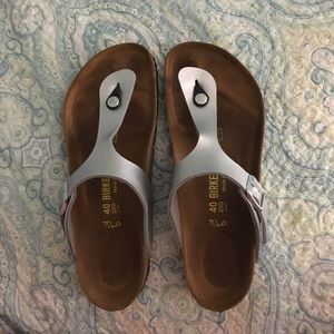 Birkenstock Thong Silver Sandal