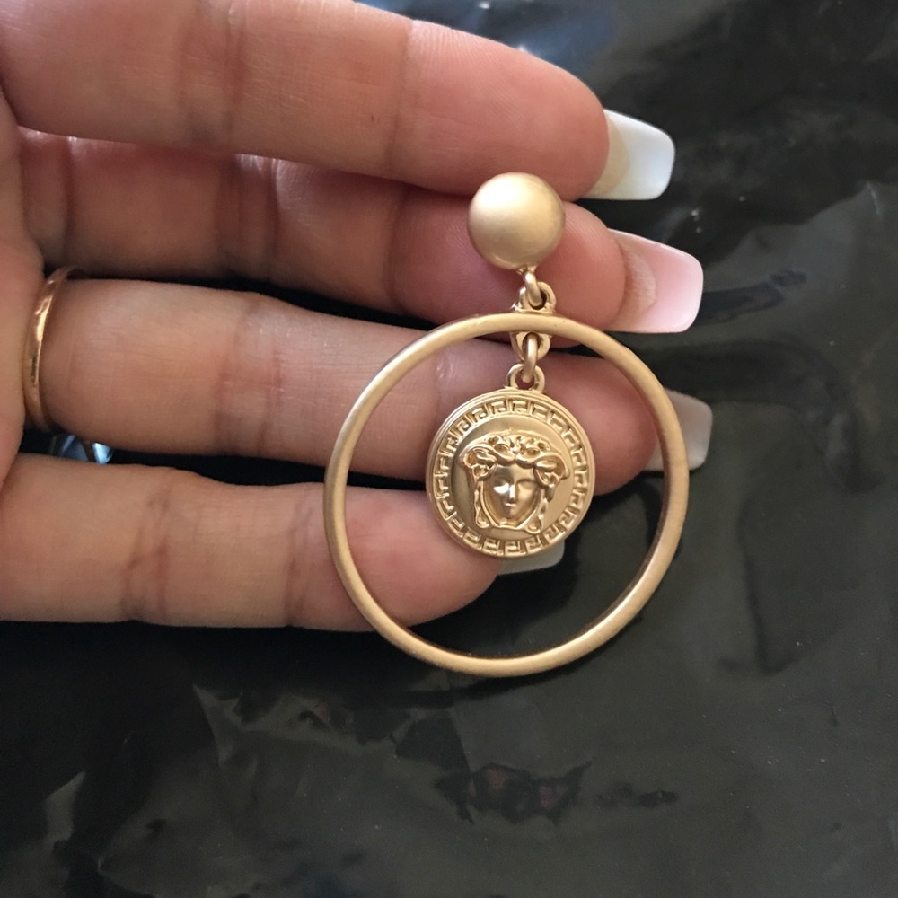 Fashion accessories blush gold earrings