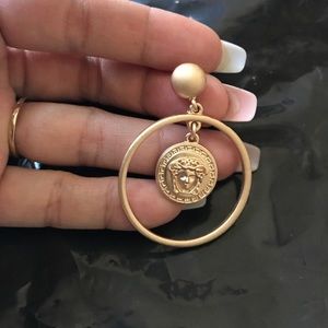 Fashion accessories blush gold earrings