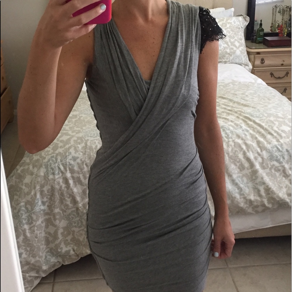 BCBG Grey Dress