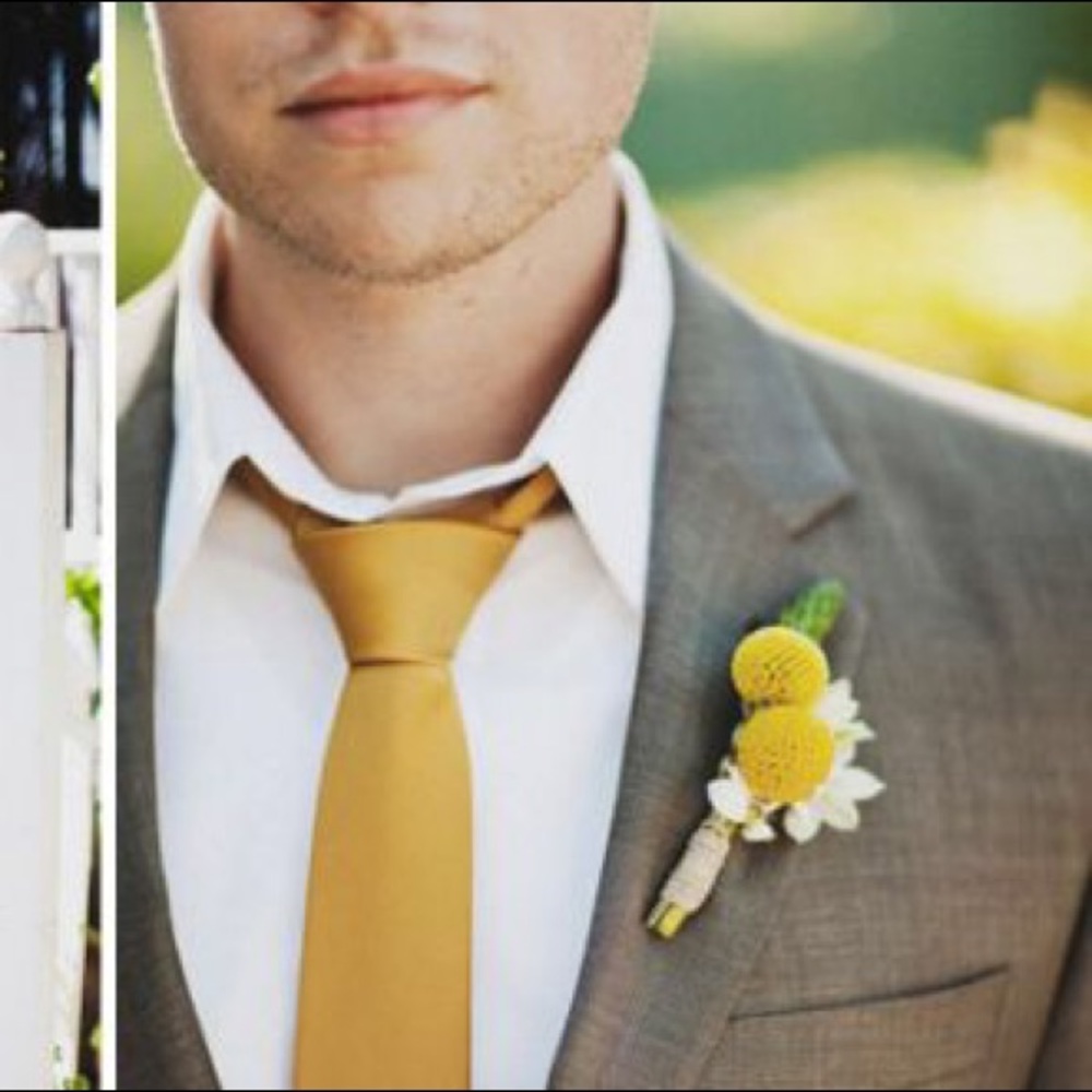 SALE 🎉 Golden Rod Formal Satin Tie