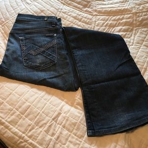 7 for all mankind boot cut men's jeans, size 32