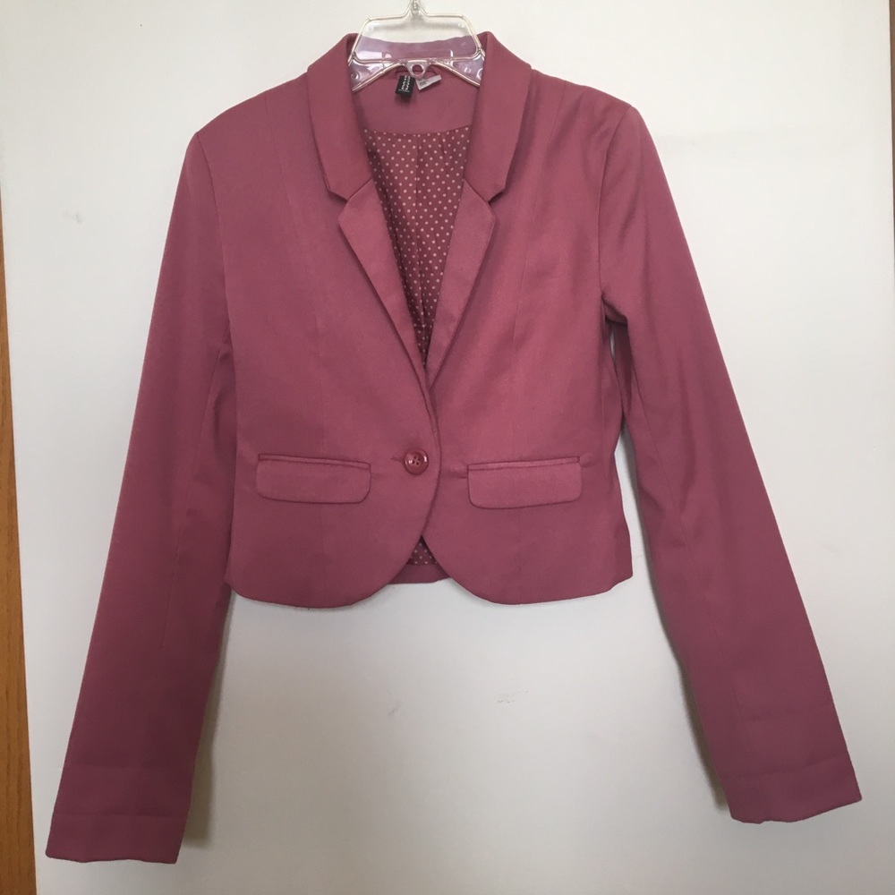 size 2 Pink H&M/Divided Blazer Jacket