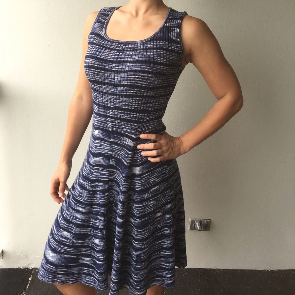 The Limited blue stripe sweater dress size small