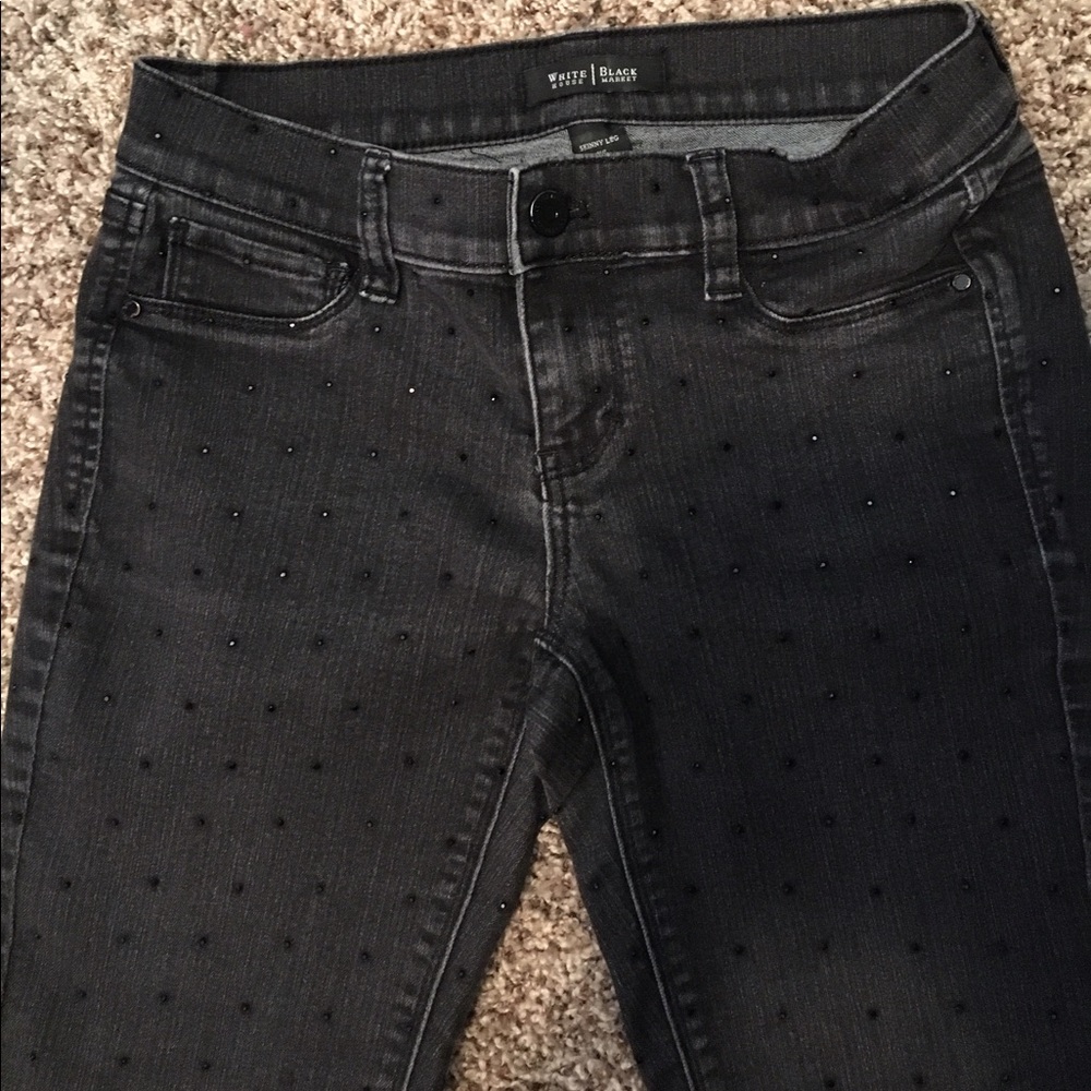 White House Black Market Studded Jeans