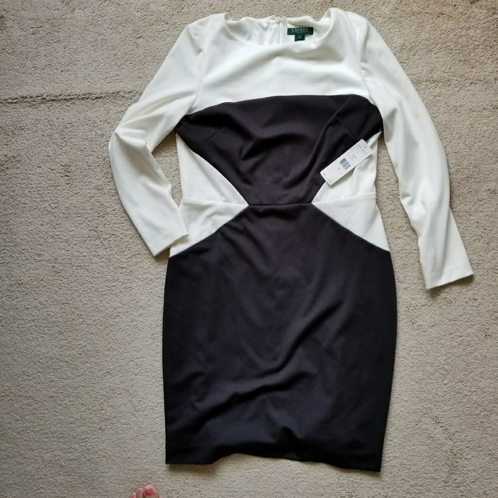 NWT Ralph Lauren colorblock dress - 16