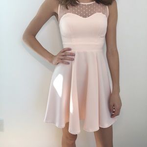 Delia's Light Pink Fit and Flare Dress