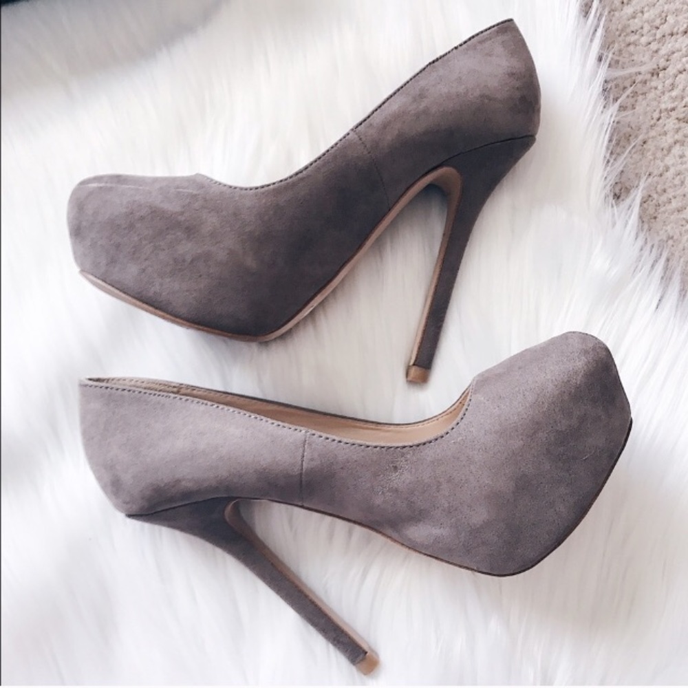 Zara Playform High Heels Grey