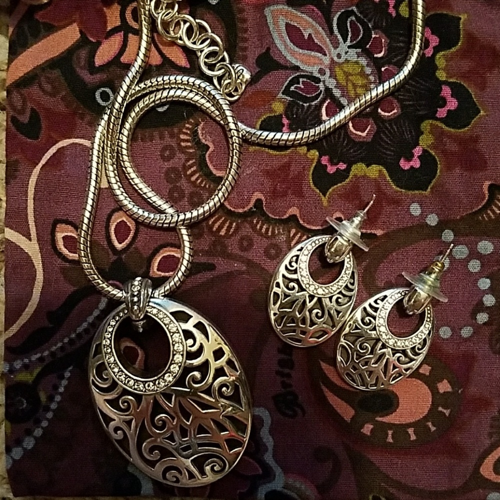 Brighton necklace earring set