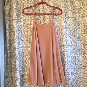 NWT Pink velour dress