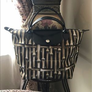Longchamp Neo Bamboo Nylon Satchel