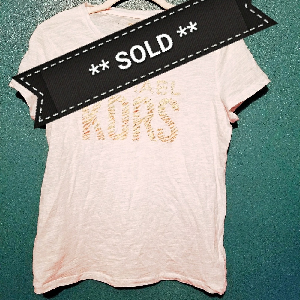 ** SOLD ** MK White Tee size Lg