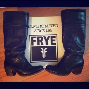 FRYE Women's Jane Extended 14L Boot- Black- Size 7