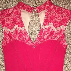 Chelsea & Violet Red High-Low Dress