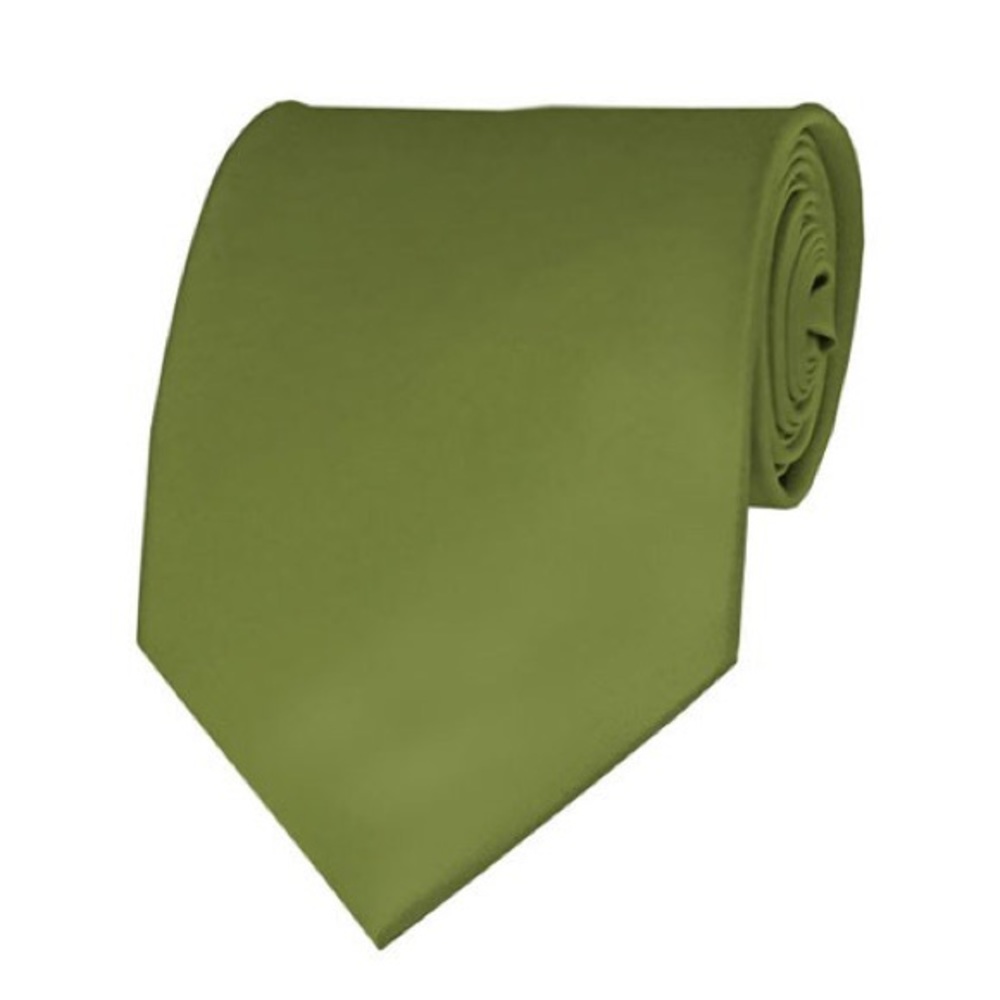 Dark Sage Satin Formal Tie
