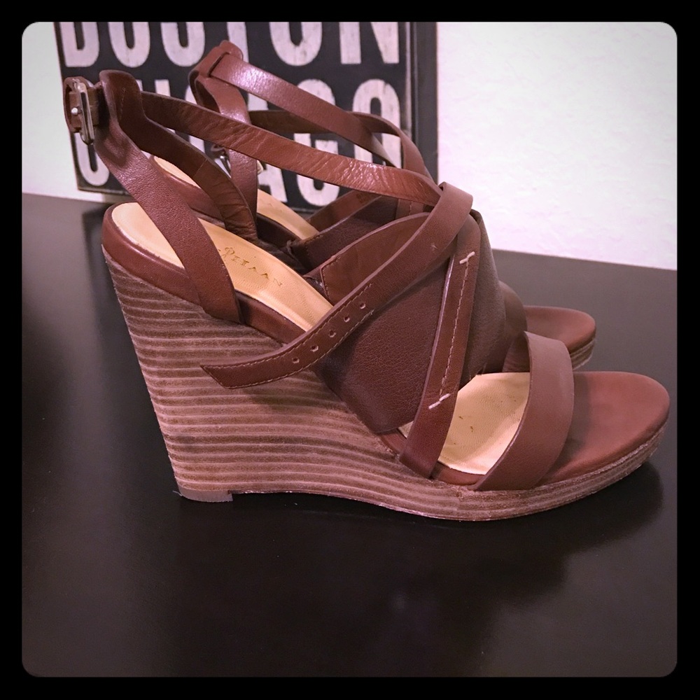 Cole Haan Brown Pelham Wedges Size 7