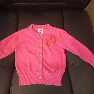 Pink cardigan 12 months