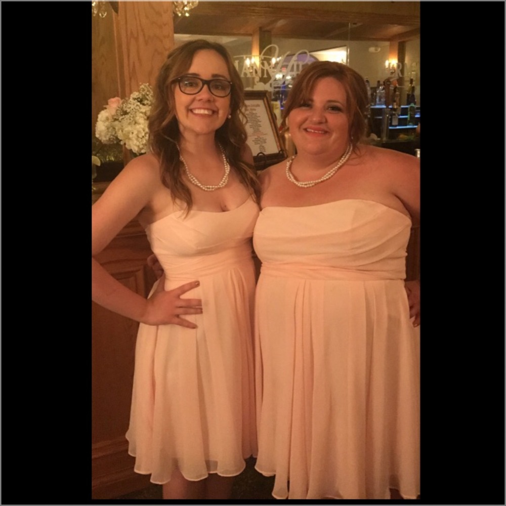 Pink bridesmaid dress