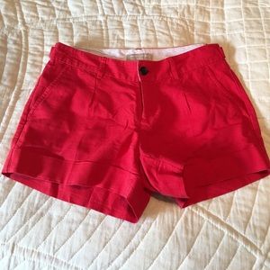 Banana Republic red shorts, size 2