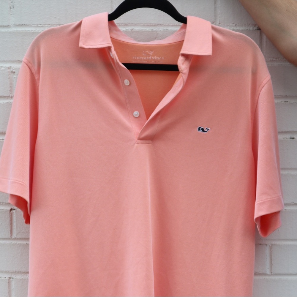 Vineyard Vines- Orange Polo