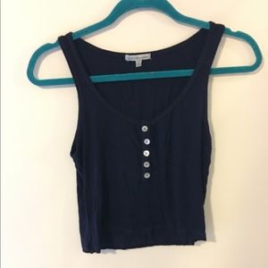 Dark Blue Cropped Tank