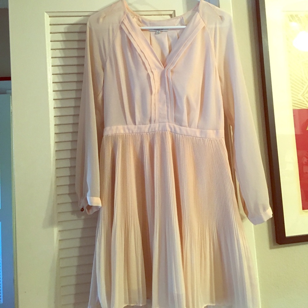 Madewell blush pink chiffon dress