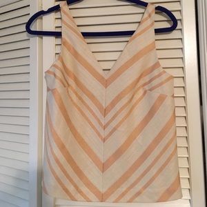 Anthropologie v stripe shirt size 4