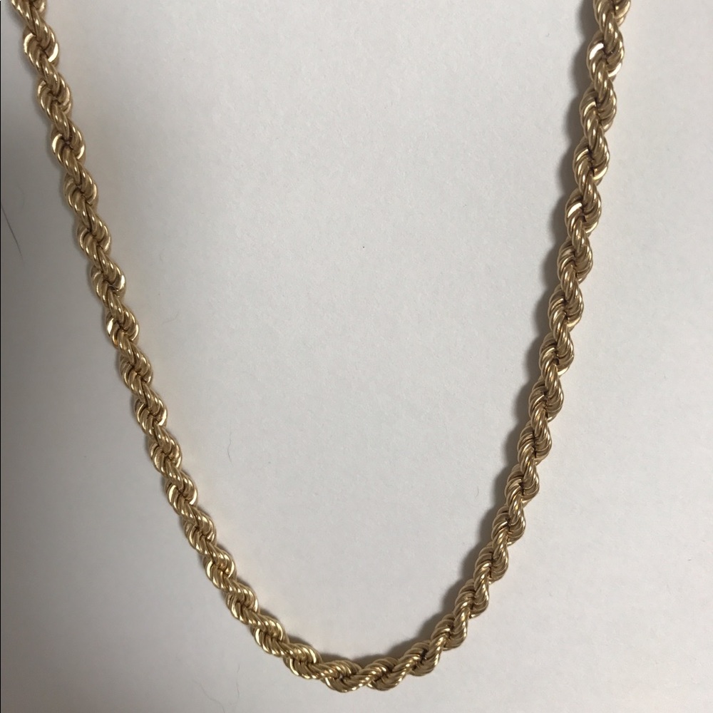 Men's gold chain necklace 18inch chain