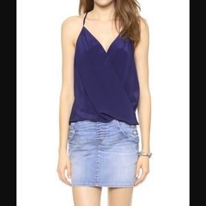 Amanda Uprichard silk crossover tank